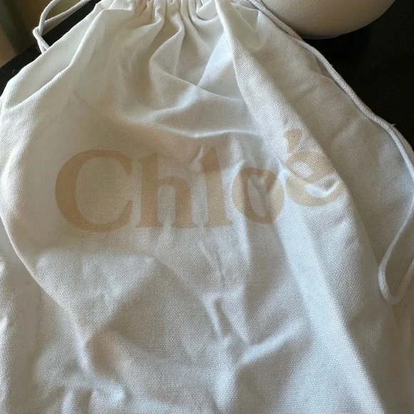 Chloe Light Blue Small Marcie Crossbody Bag with Gold Accents - Picture 7 of 14